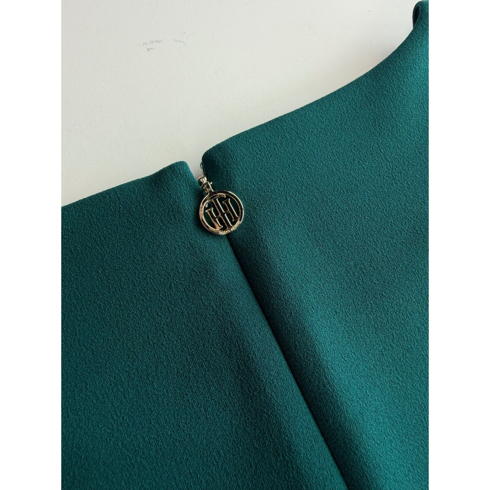 Tommy Hilfiger Womens Teal Green Short Sleeve Dress Faux Pockets Size 16 NWT - Picture 11 of 12